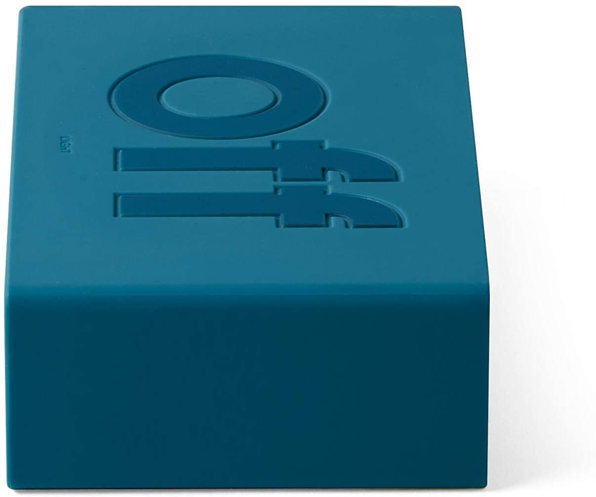 Lexon Flip+ LCD Alarm Clock Rubber Duck Blue