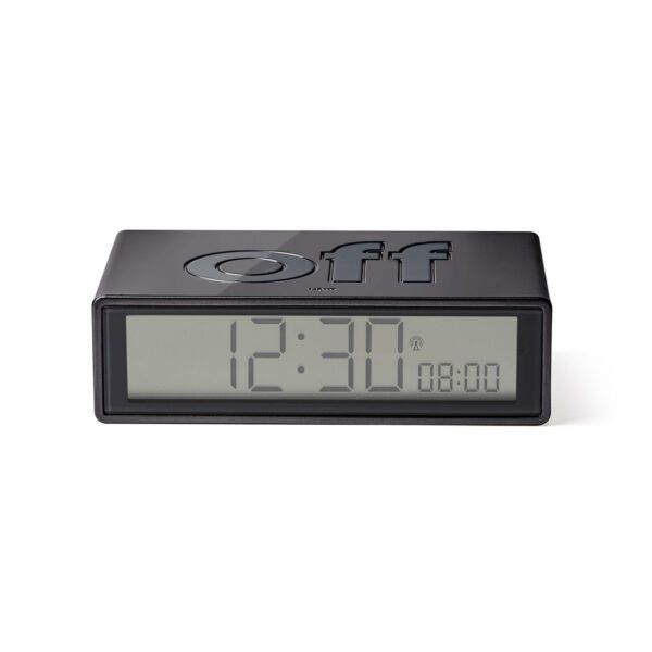 Lexon Flip+ LCD Alarm Clock Black