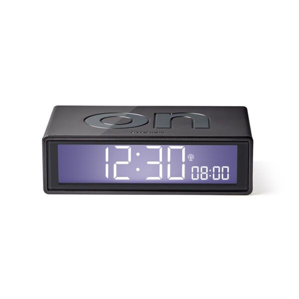 Lexon Flip+ LCD Alarm Clock Black