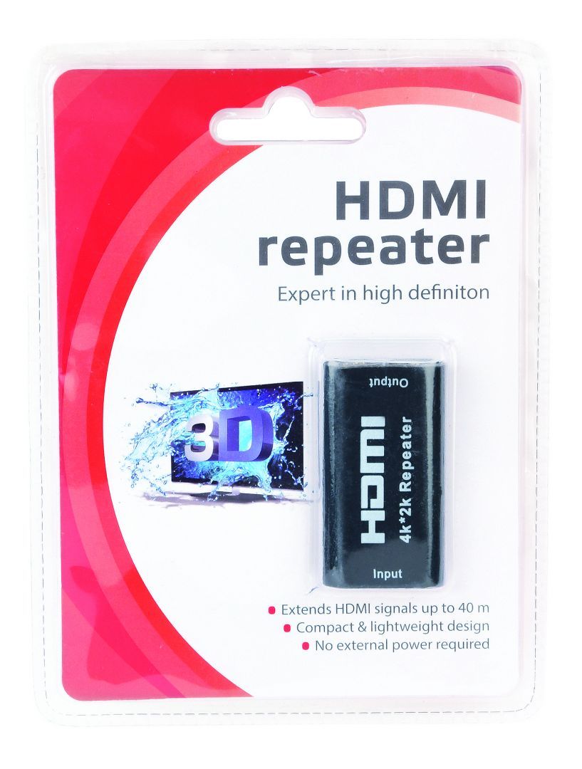 Gembird DRP-HDMI-02 HDMI 1.4 F/F Repeater Black