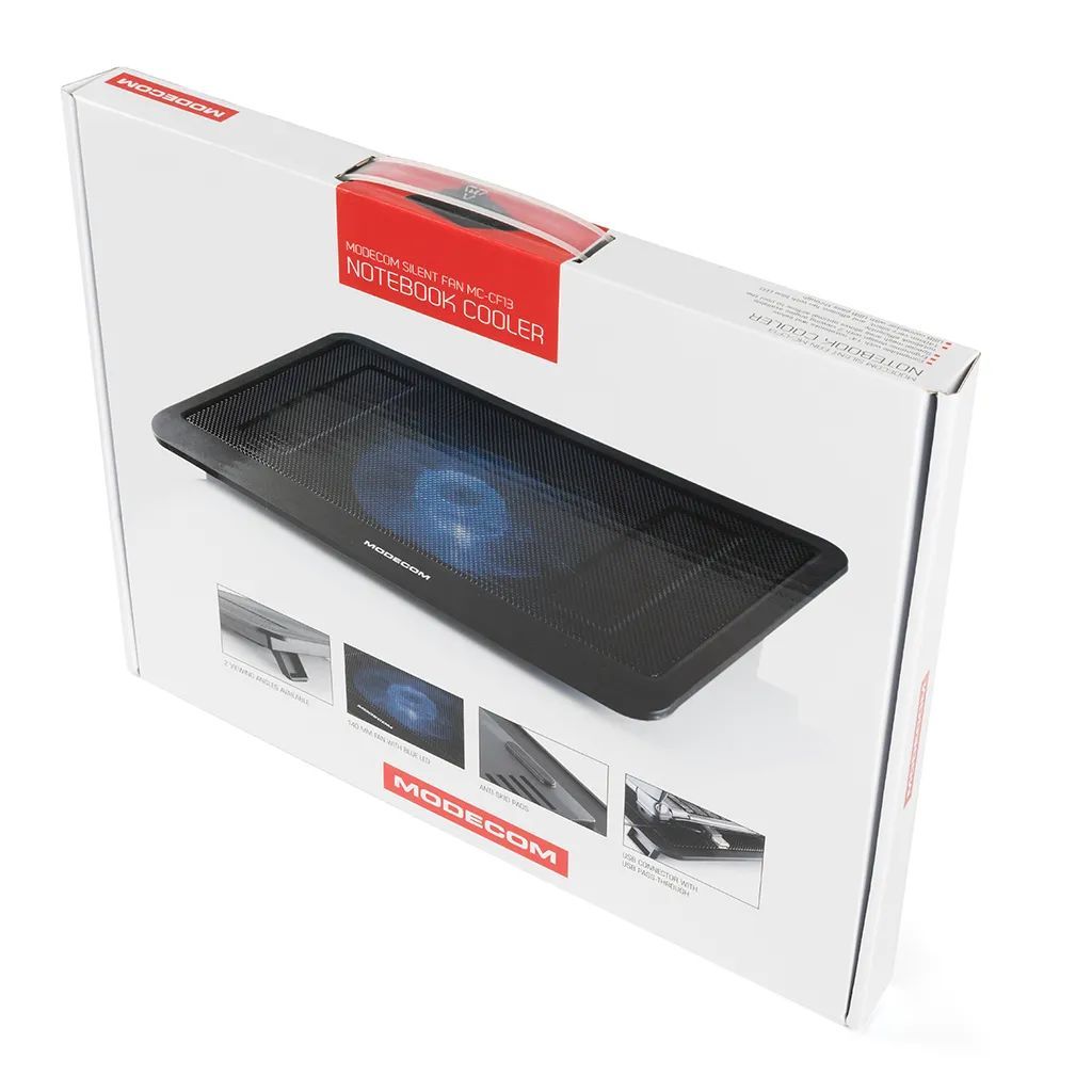 Modecom CF13 Notebook hűtő Black Modecom CF13 Notebook hűtő Black