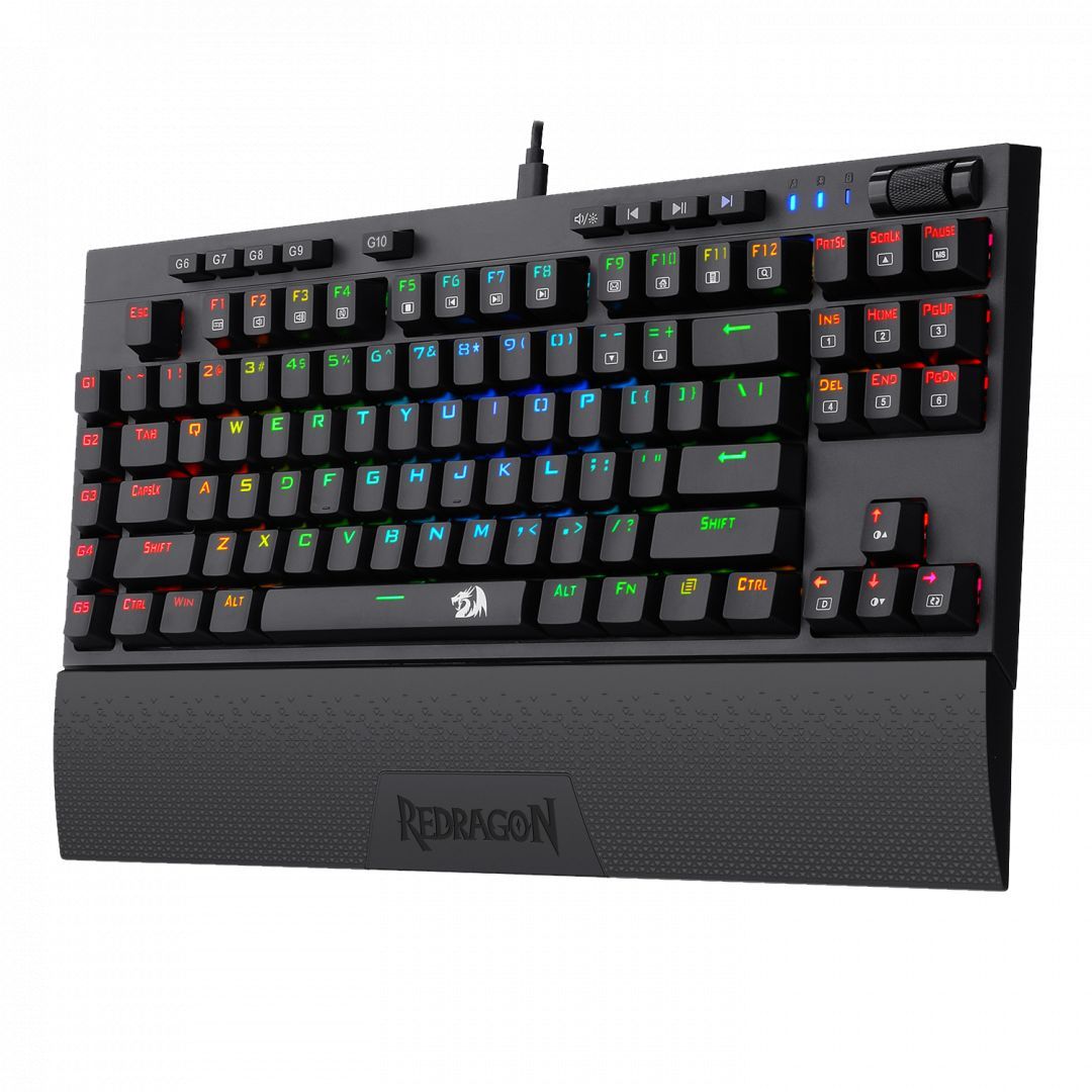 Redragon Vishnu RGB Wireless/Wired Red Mechanical Gaming Keyboard Black HU