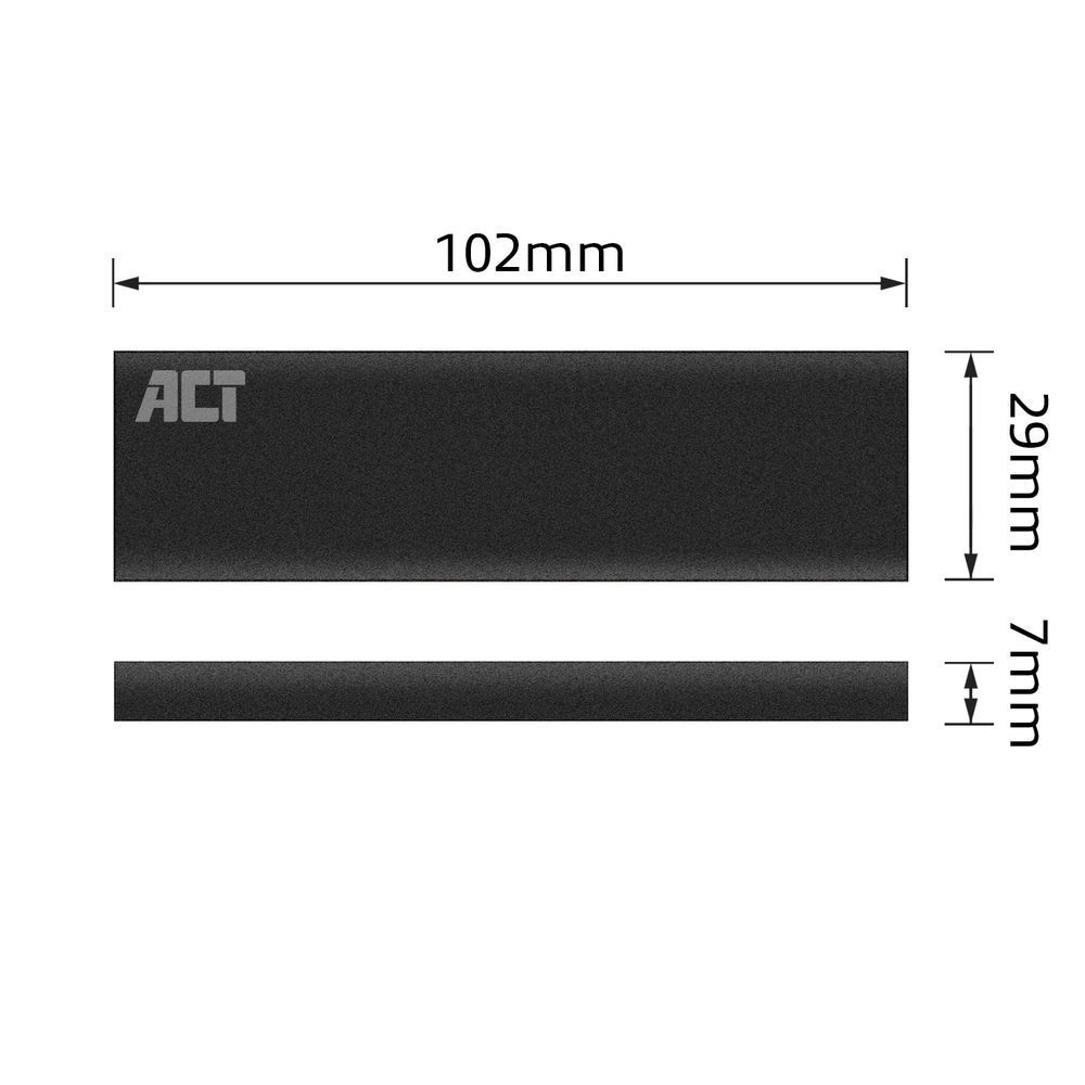 ACT AC1605 USB-C M.2 NVMe SSD Enclosure Black