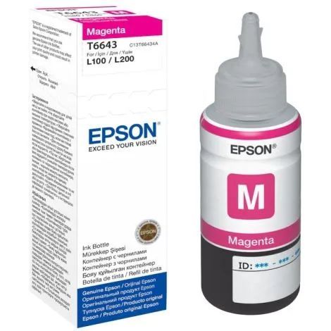 Epson T6643 L100/L200 Magenta tintapatron
