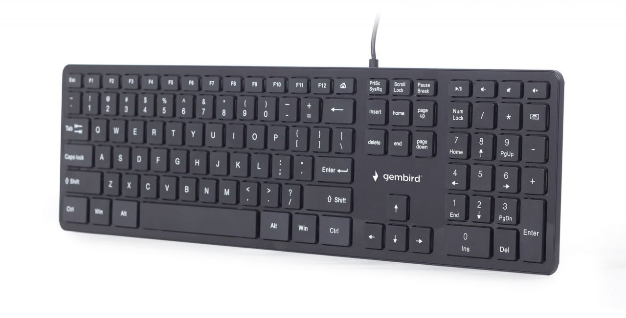 Gembird KB-MCH-02 multimedia keyboard Black US