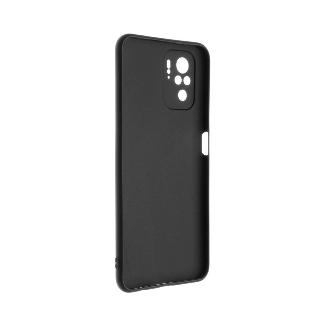 FIXED Back rubberized cover Story for Xiaomi Redmi Note 10 Black