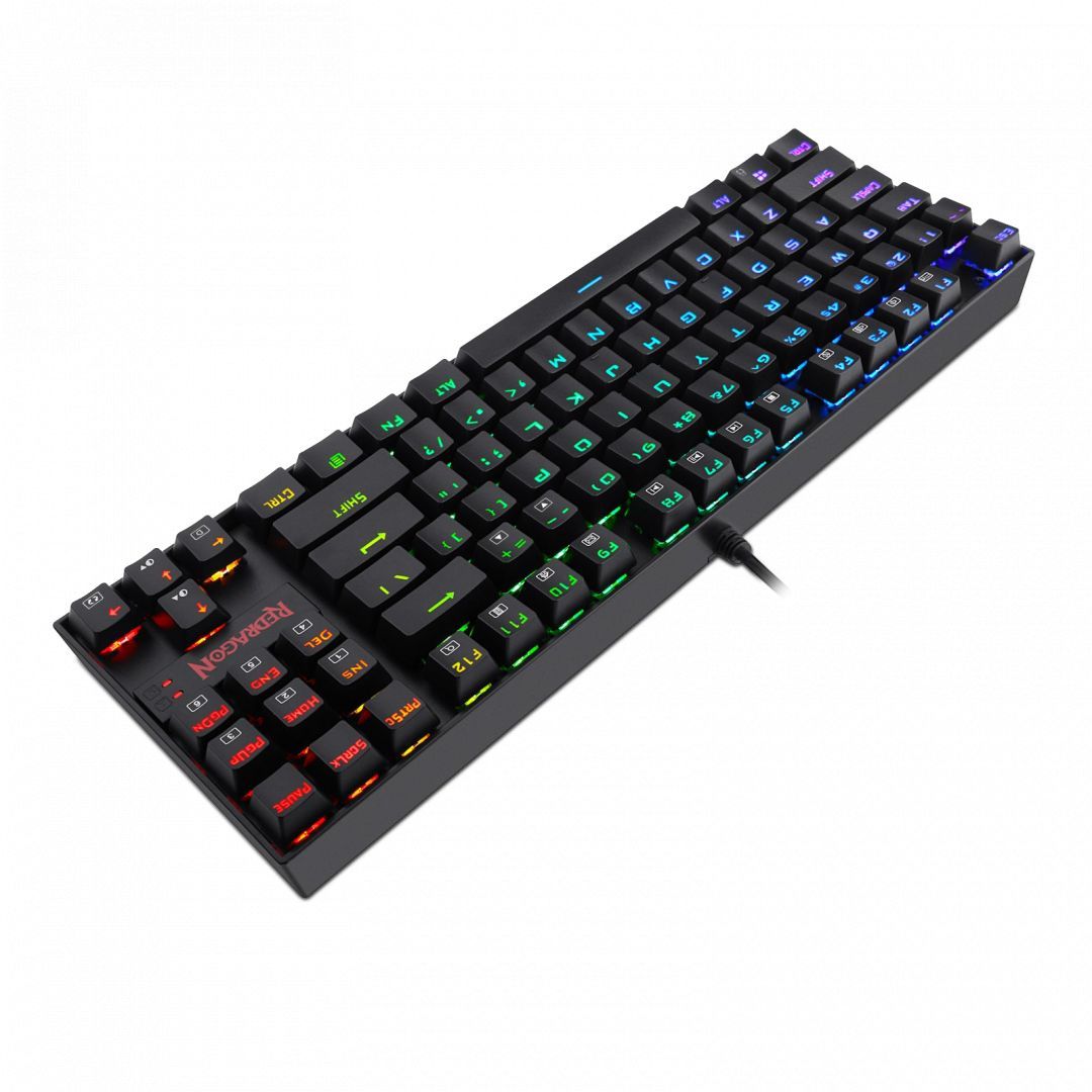 Redragon Kumara RGB Backlight Mechanical Gaming Keyboard Blue Switches Black HU