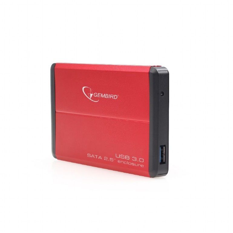 Gembird 2,5" EE2-U3S-2-R USB3.0 Enclosure Red