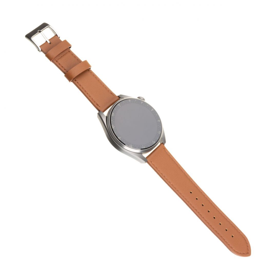 FIXED Leather Strap Smartwatch 20mm wide Brown