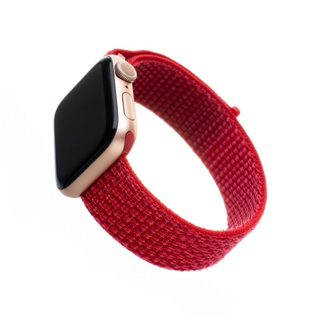 FIXED Nylon Strap Apple Watch 38/40/41 mm, Piros
