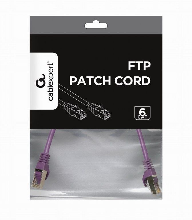 Gembird CAT6 F-UTP Patch Cable 0,25m Purple