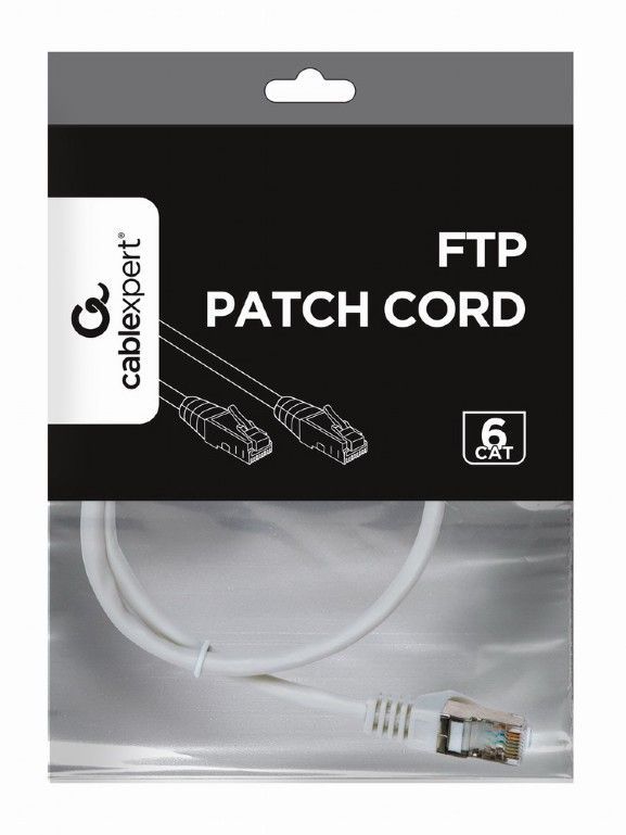 Gembird CAT6 F-UTP Patch Cable 0,5m White