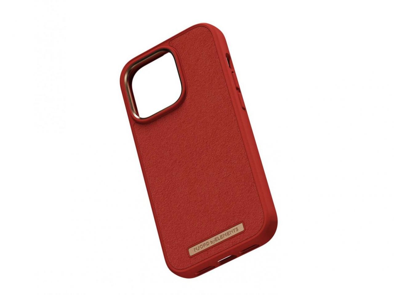 Njord Suede Comfort+ Case iPhone 14 Pro Burnt Orange