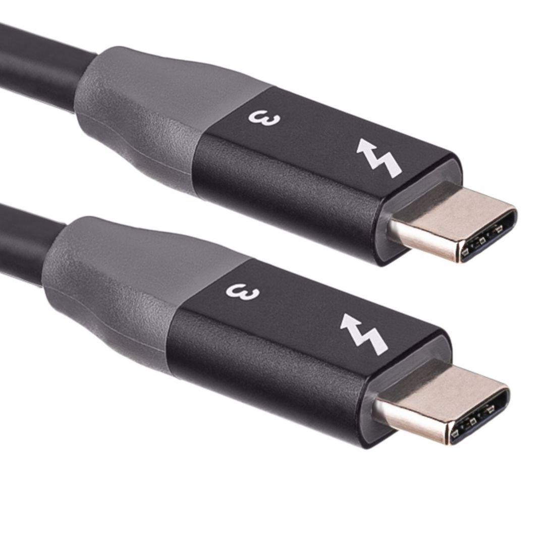 Akyga AK-USB-34 Cable Thunderbolt 3 (USB type C) 1.5m Black