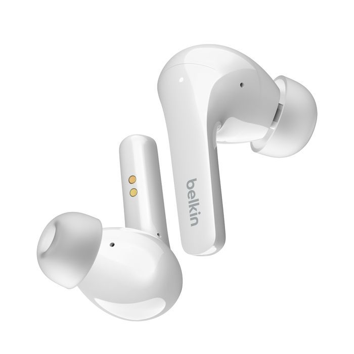 Belkin SoundForm Flow Noise Cancelling Earbuds Headset White