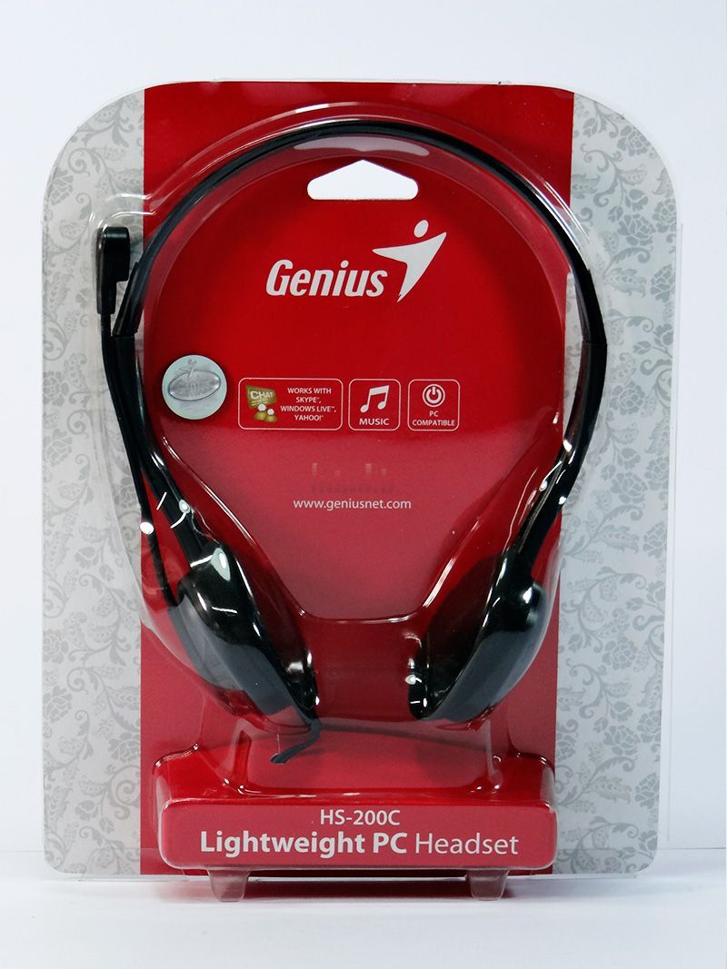 Genius HS-200C Headset Black