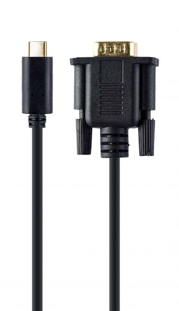 Gembird A-CM-VGAM-01 USB-C to VGA-M adapter 2m Black