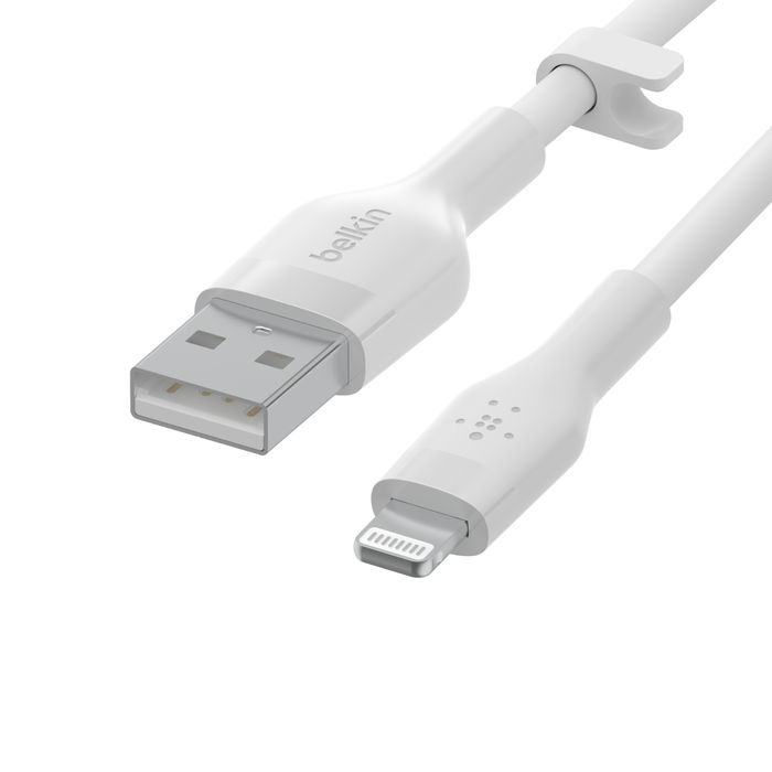 Belkin BoostCharge Flex USB-A Cable with Lightning Connector 1m White