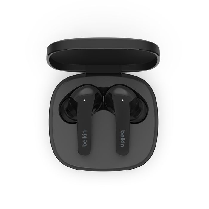 Belkin SoundForm Flow Noise Cancelling Earbuds Headset Black