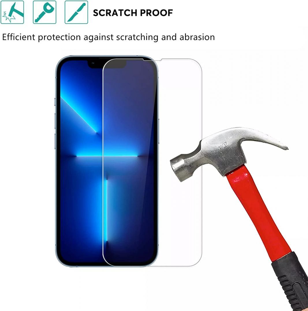 Diamodillo iPhone 14/15 Pro 9H Surface Hardness Oil Resistant WaterProof Glossy (2db kijelző és kamera lencse védő)