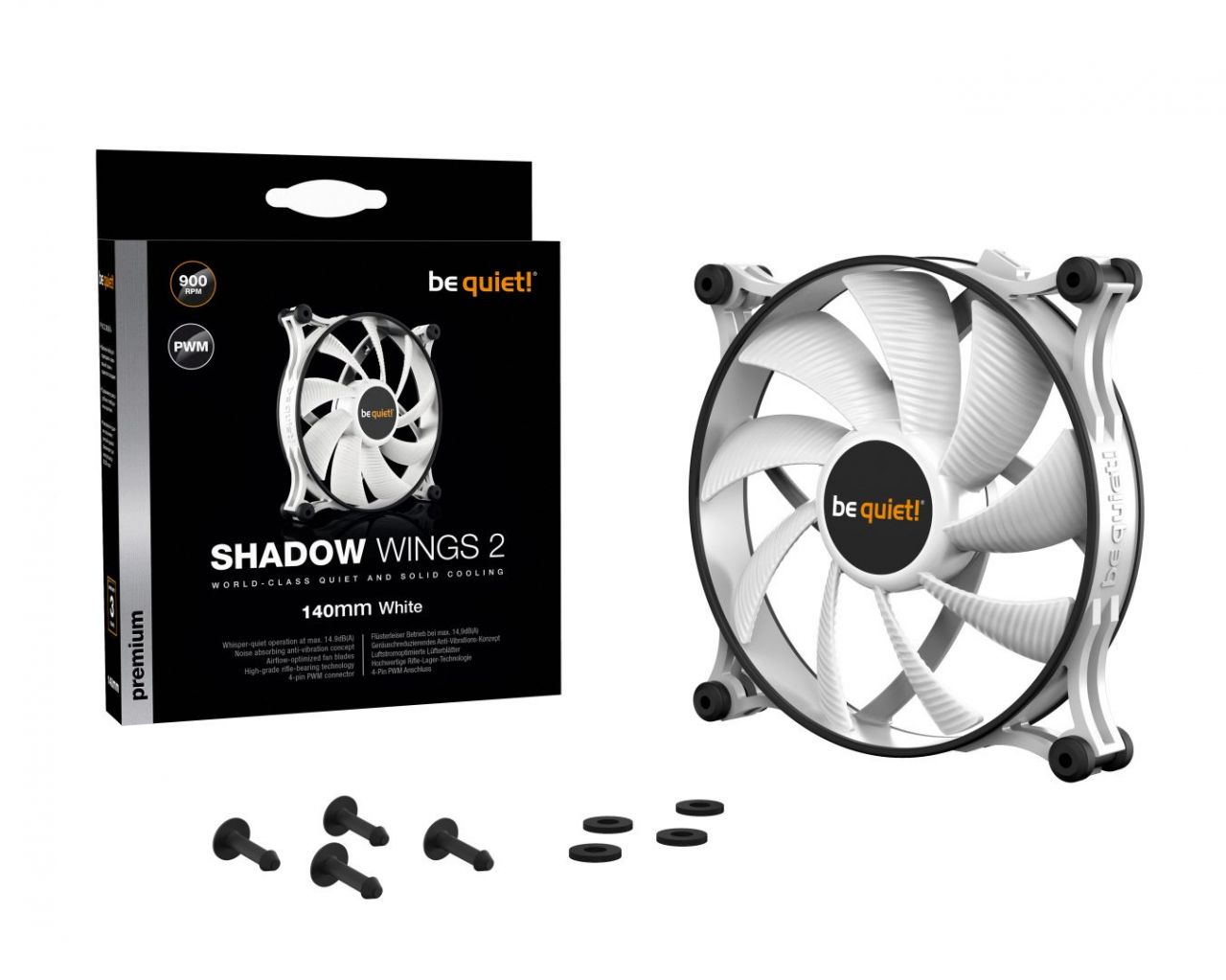 Be quiet! Shadow Wings 2 140mm PWM White