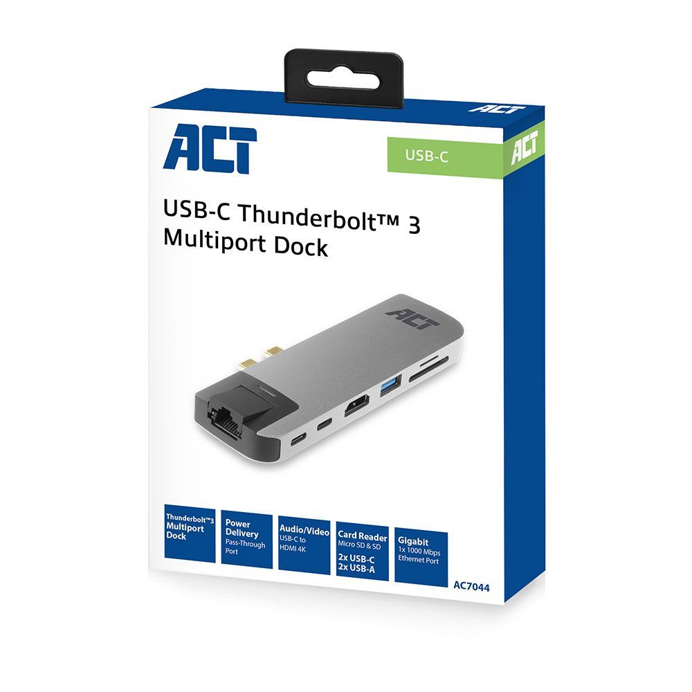 ACT AC7044 USB-C Thunderbolt 3 Multiport Dock