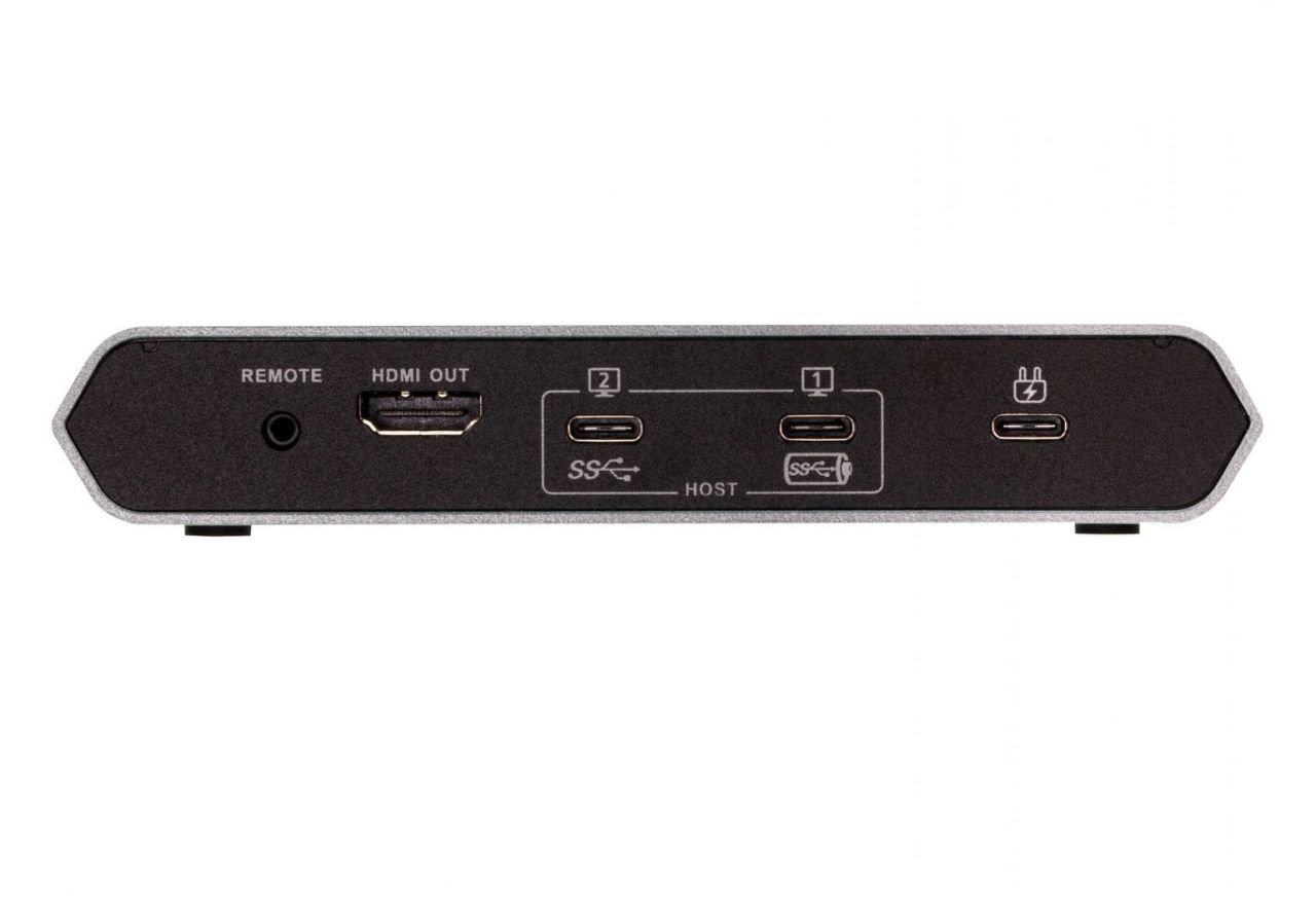 ATEN US3310 2-Port USB-C Gen 1 Dock Switch with Power Pass-through