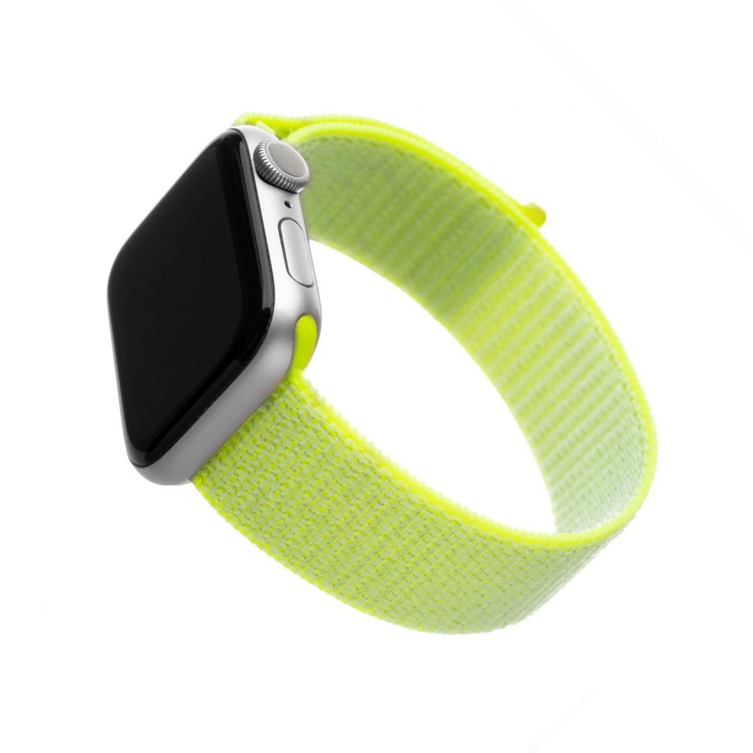 FIXED Nylon Strap Apple Watch 42/44/45mm, lime
