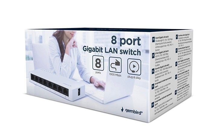 Gembird NSW-G8-01 8-port Gigabit LAN switch