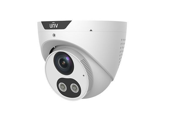 Uniview Prime-I 8MP Tri-Guard turret dómkamera, 4mm fix objektívvel, mikrofonnal és hangszóróval