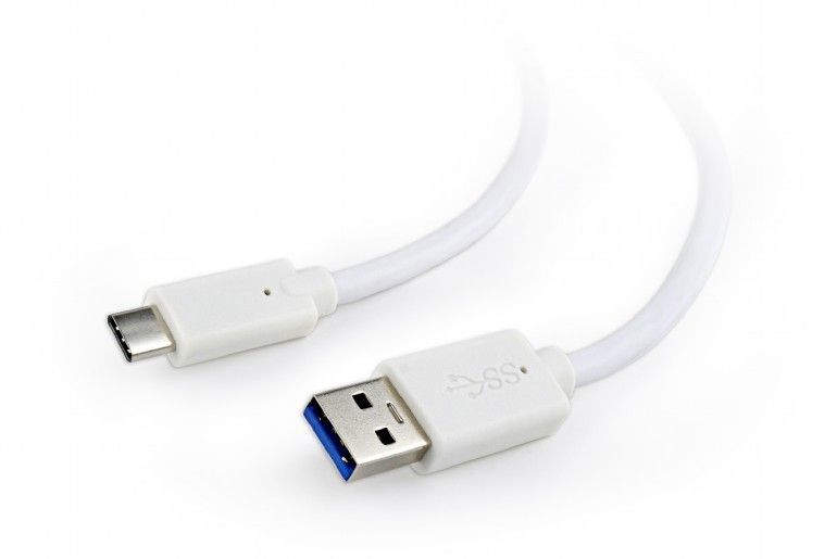 Gembird CCP-USB3-AMCM-W-0.1M USB3.0 AM to Type-C cable 0,1m White