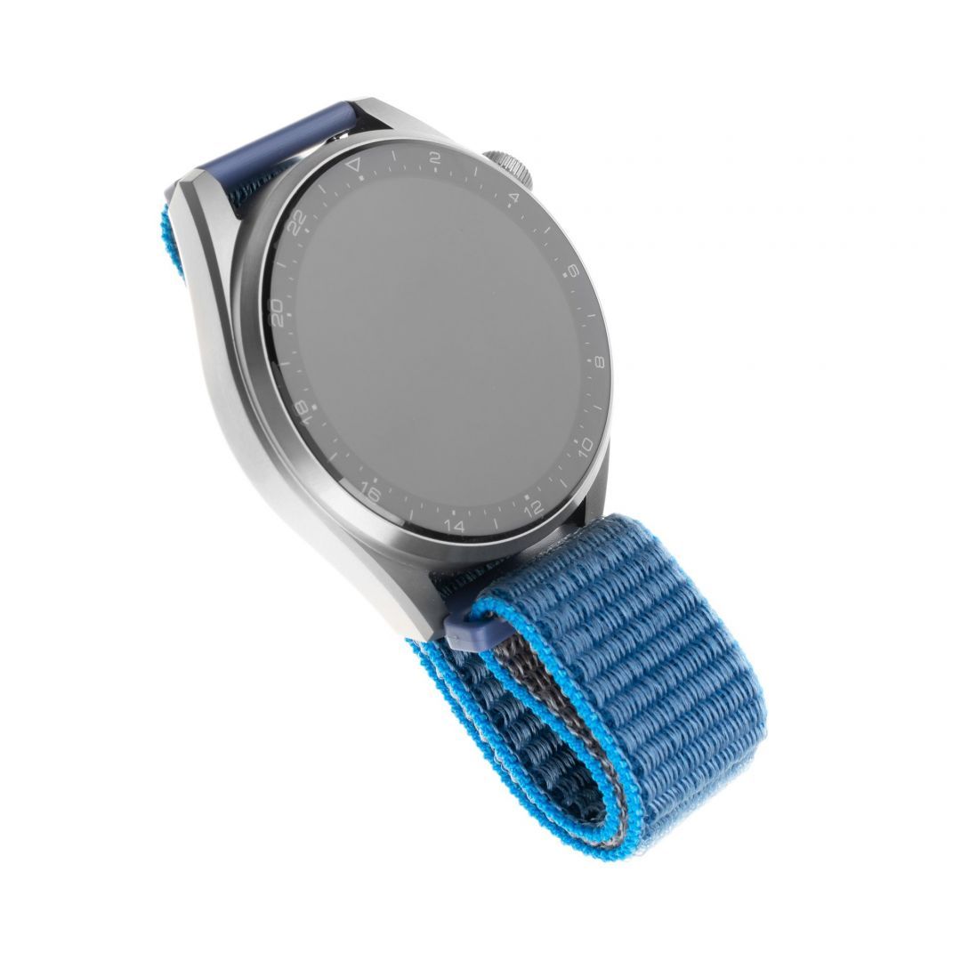 FIXED Nylon Strap Smartwatch 22mm wide, dark Kék