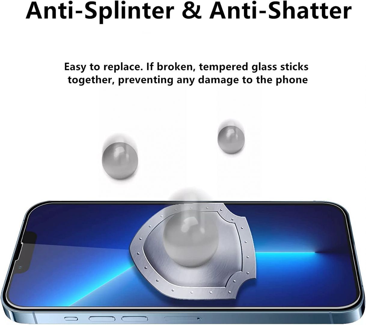 Diamodillo iPhone 14/15 Pro Max 9H Surface Hardness Oil Resistant WaterProof Glossy (2db kijelző és kamera lencse védő)