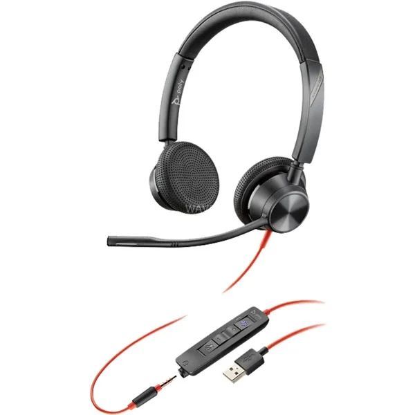 Poly Plantronics Blackwire C3325-M USB-A Headset Black
