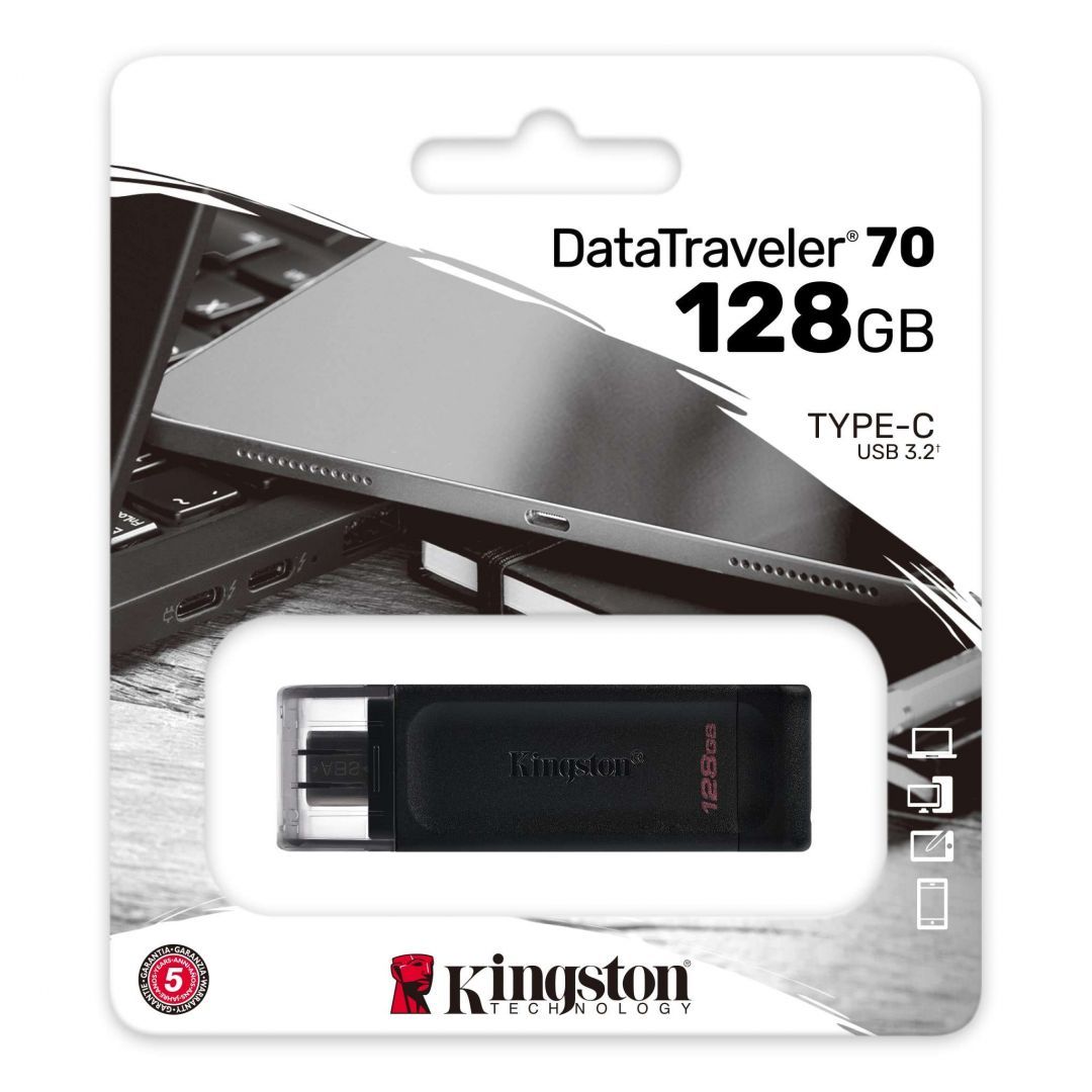 Kingston 128GB DataTraveler 70 Black