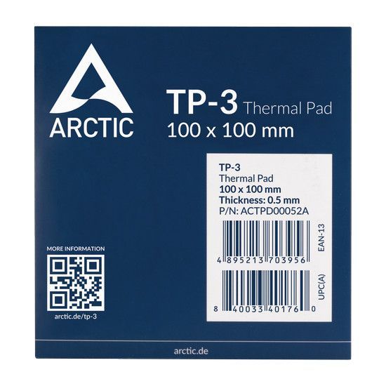 Arctic TP-3 100x100x0,5mm Hővezető lap (1lap/csomag)