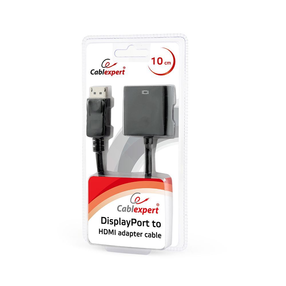 Gembird DisplayPort to HDMI adapter cable Black