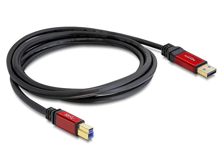 DeLock Cable USB 3.0 Type-A male > USB 3.0 Type-B male 3m Premium