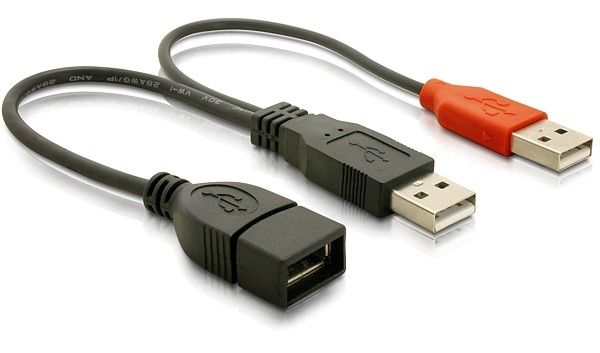 DeLock USB data- and power cable 22,5cm