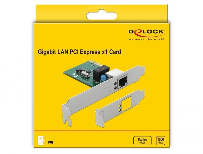 DeLock PCI Express Card 1 x Gigabit LAN