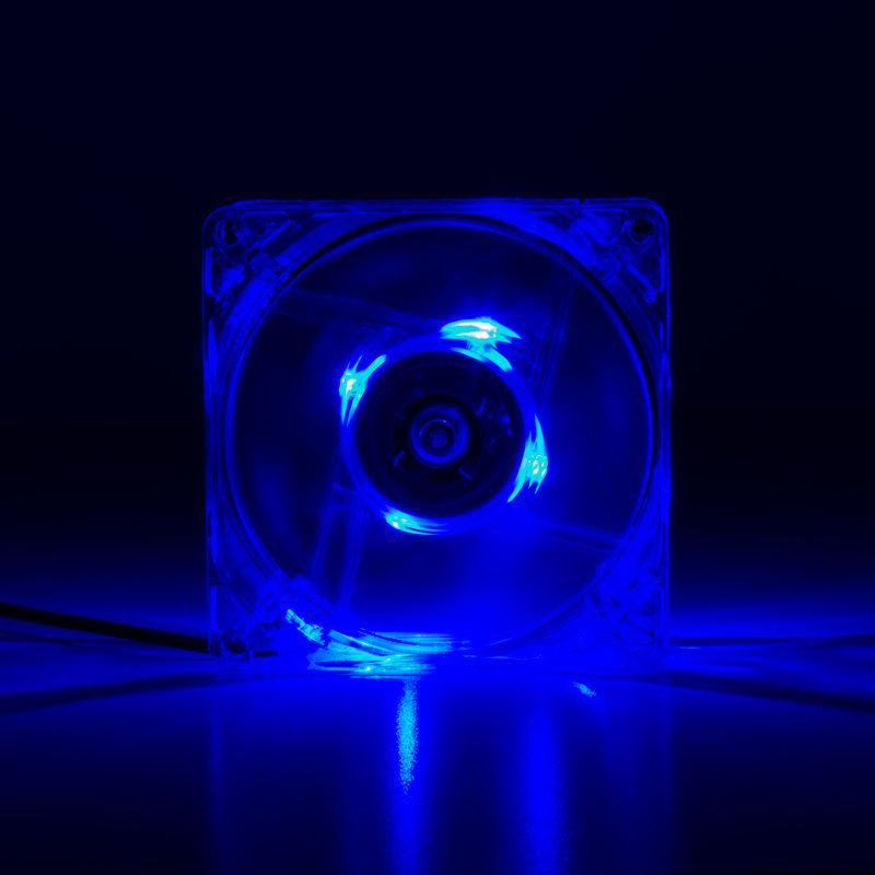 Logilink FAN102 8cm cooler Acryl with Blue LED