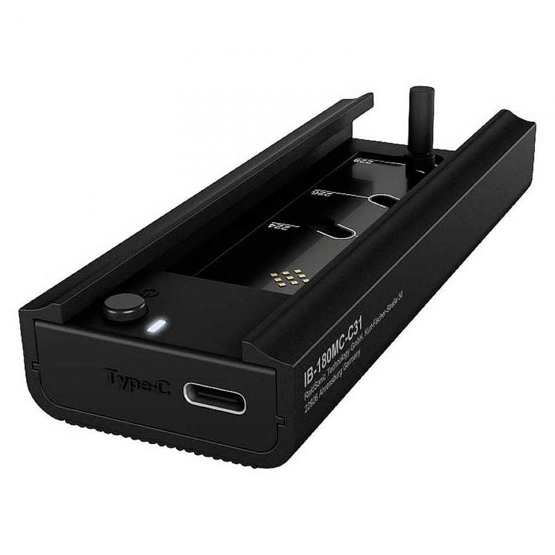 Raidsonic IcyBox IB-180MC-C31 External USB 3.2 enclosure for M.2 NVMe SSD Black
