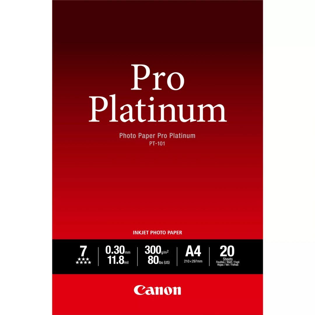 Canon PT-101 Pro Platinum 300g A4 20db Fényes Fotópapír