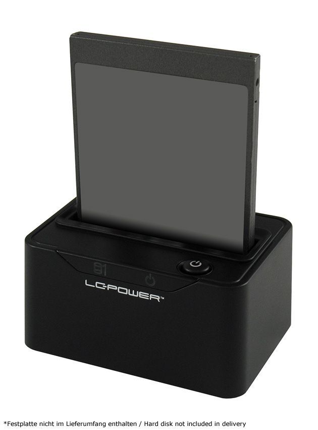 LC Power LC-DOCK-25-C HDD docking station Black