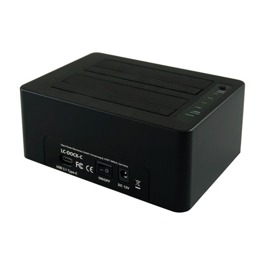 LC Power LC-DOCK-C HDD docking station Black LC Power LC-DOCK-C HDD docking station Black