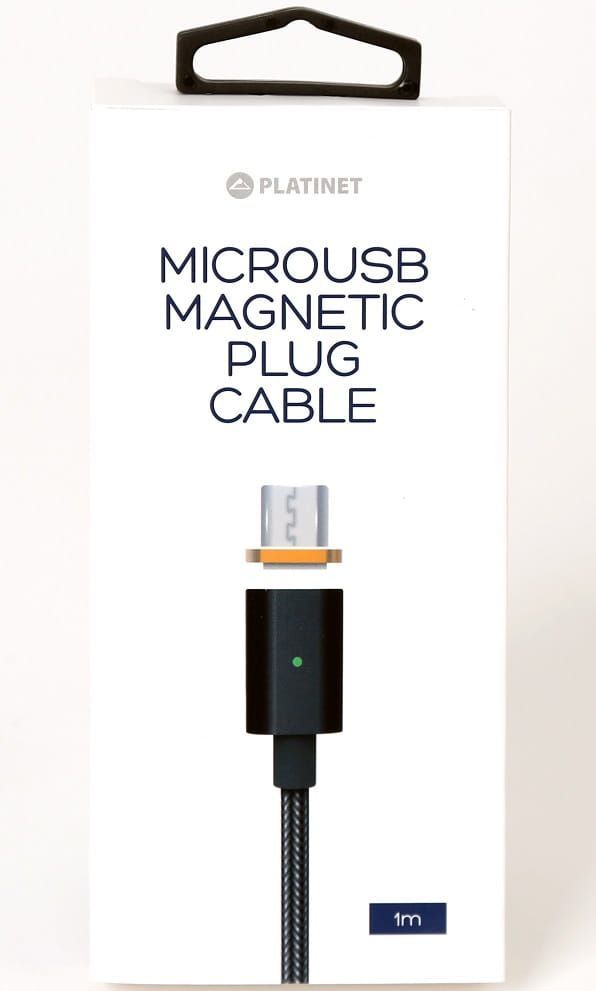 Platinet Micro USB to USB Magnetic Plug Cable 1m Black