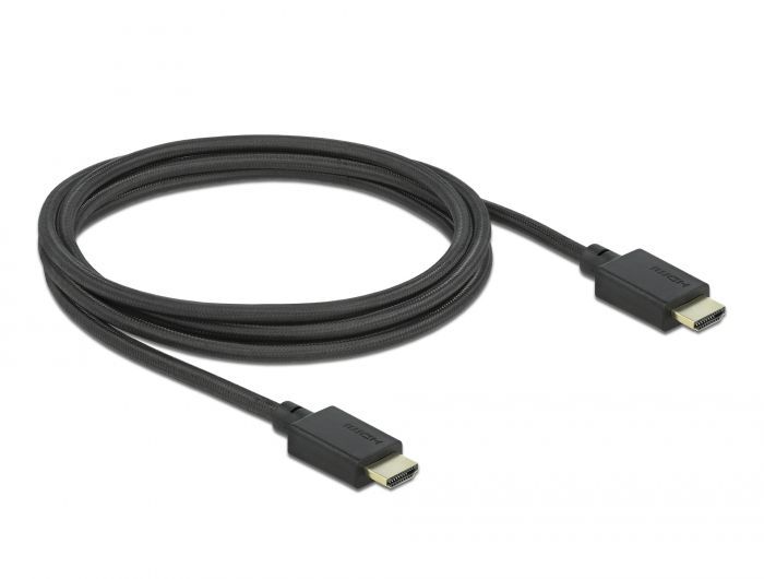 DeLock High Speed HDMI 48Gbps 8K 60Hz 2m cable Black