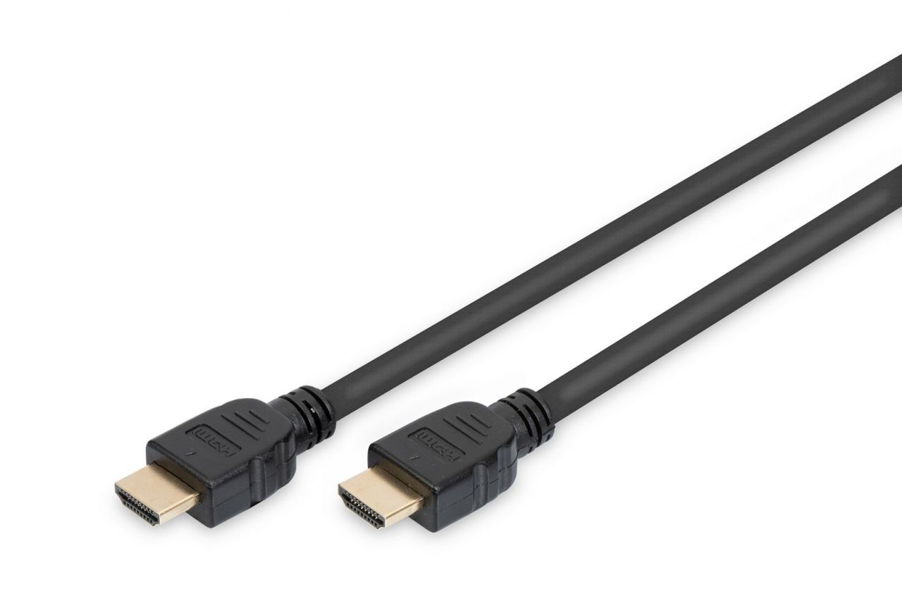 Assmann HDMI Ultra High Speed connection cable, type A 1m Black