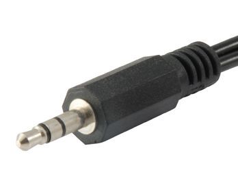EQuip Audio cable 3,5 mm jack - 2xRCA 2,5m Black
