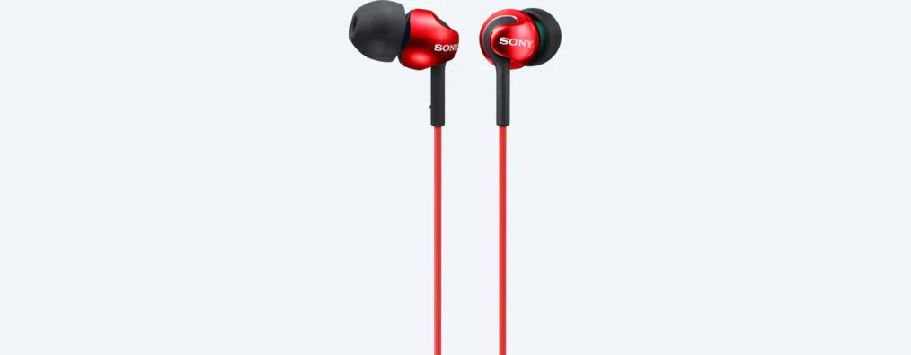 Sony MDR-EX110APR Headphone Red